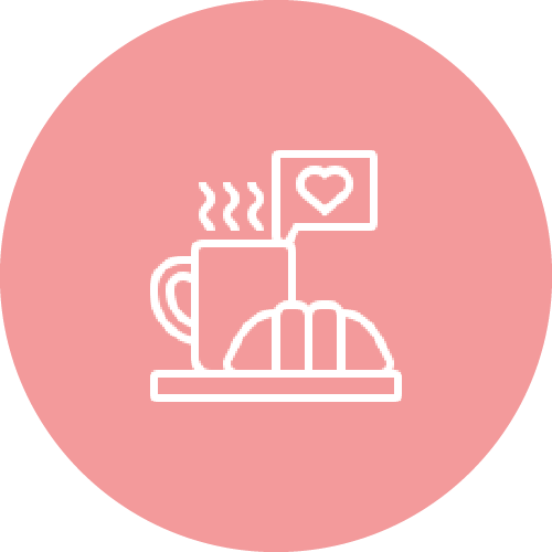 Icône d'un café et d'un croissant